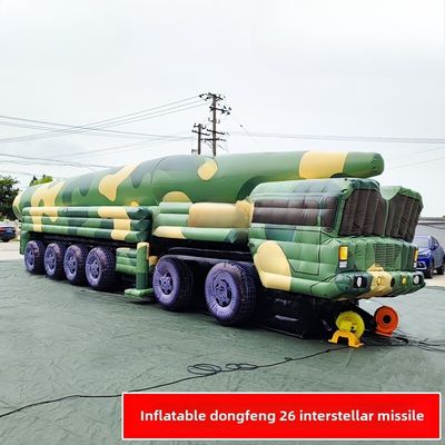 Dongfeng 26 Veicolo missilistico gonfiabile Giungla Grande Fiore 1/1 Prodotto personalizzato Stoffa Oxford